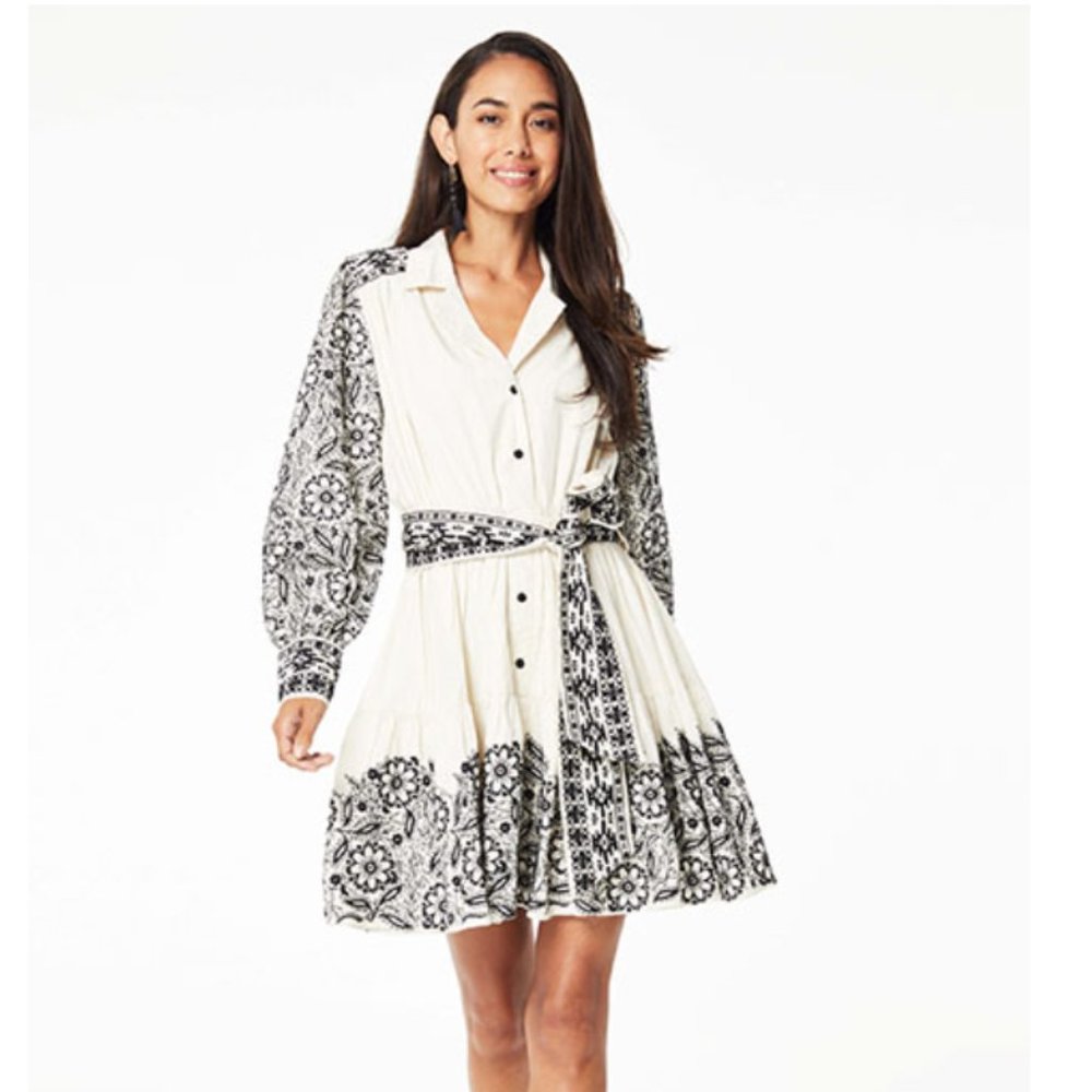 New Roller Rabbit Lodhi embroidery shea dress